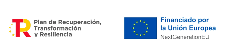 Logo del plan de recuperación y logo del next generation EU